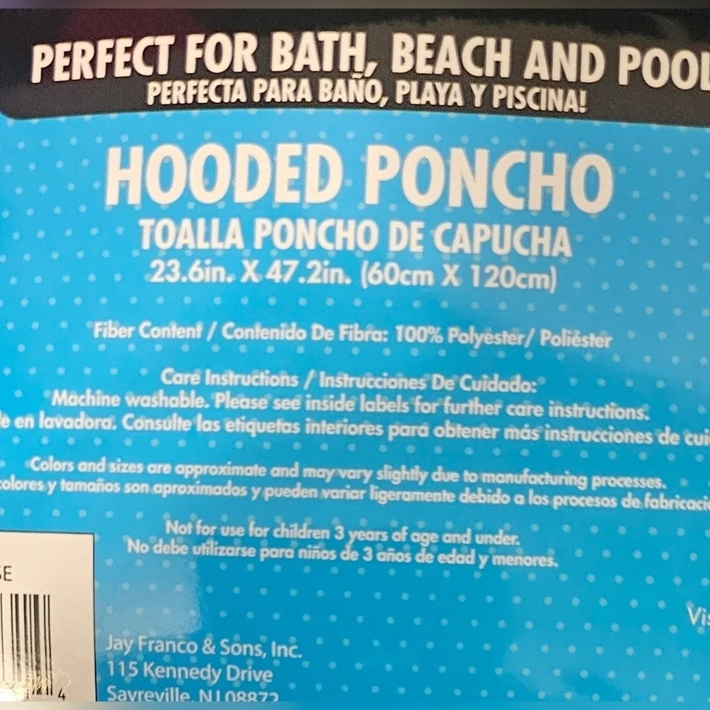 NWT Minnie Mouse Hooded Poncho 23.6